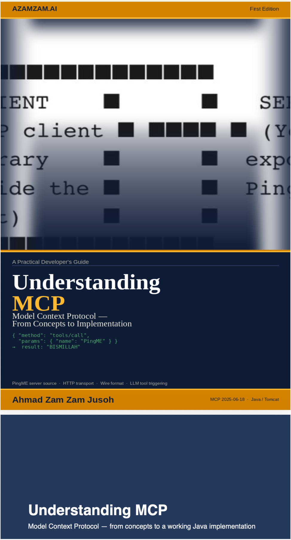 Cover of the ebook &lsquo;Understanding MCP &mdash; Model Context Protocol, from concepts to implementation&rsquo; by Ahmad Zam Zam Jusoh